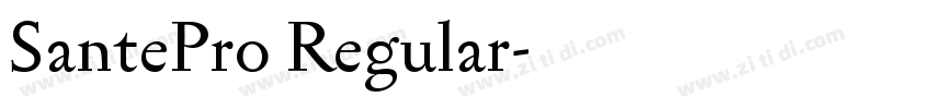 SantePro Regular字体转换